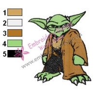 Star Wars Yoda Master 06 Embroidery Design